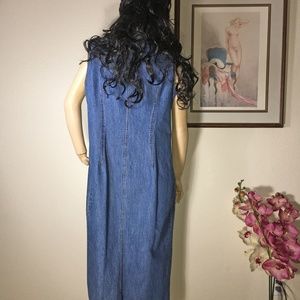 Sonoma Dresses - Vintage Sonoma Denim Jean Maxi Dress Size Large Sonoma Dresses - Vintage Sonoma Denim Jean Maxi Dress Size Large
